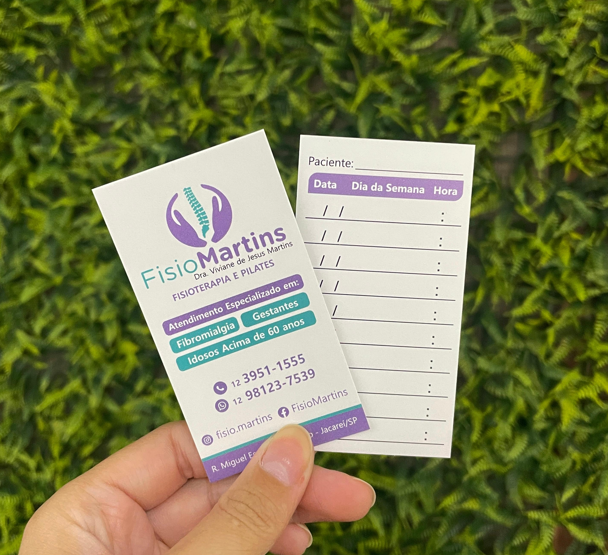 Cartão de visita personalizado — gráfica rápida em Jacareí